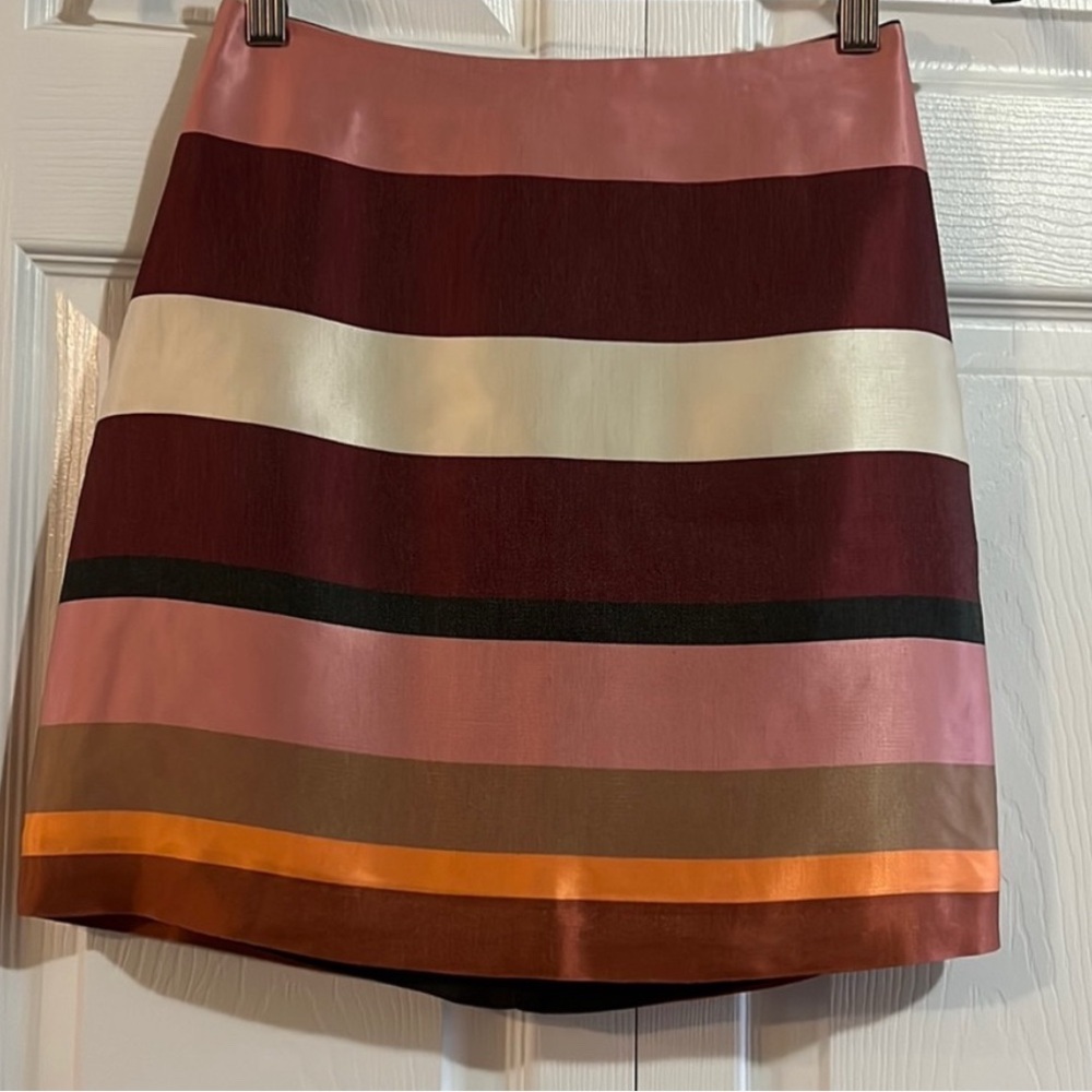 NWT— H&M Vibrant Striped Mini Skirt